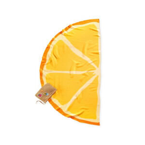 NWT Collection XIIX Eighteen Orange Beach Pool Cover-Up Wrap & Pouch Set OS